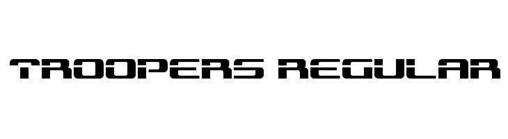 Troopers Regular  les polices de caractères gratuit tlcharger