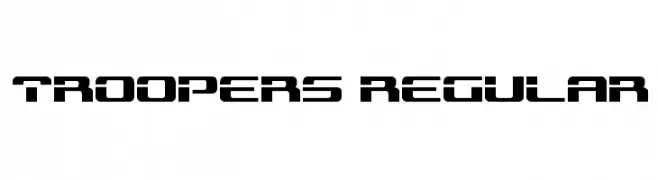 Troopers Regular  les polices de caractères gratuit tlcharger