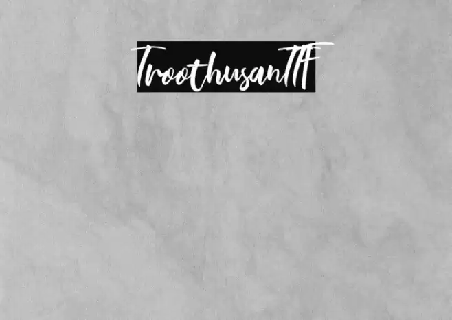 TroothusanTTF Font examples