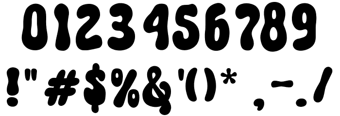 Tropi Land フォント その他の文字