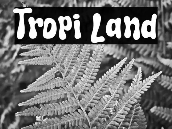 Tropi Land フォント examples