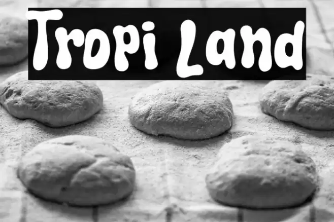 Tropi Land フォント examples