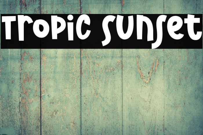 Tropic Sunset Example 1