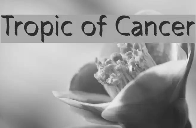 Tropic of Cancer Font examples