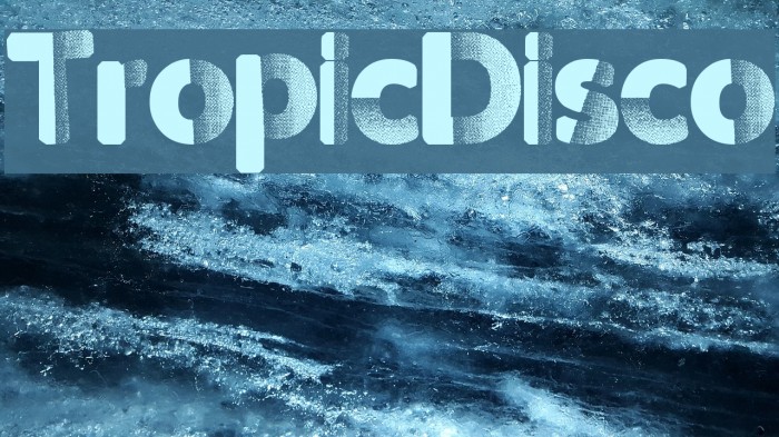 TropicDisco Font examples
