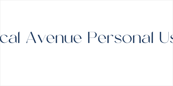 Tropical Avenue Personal Use On Logo