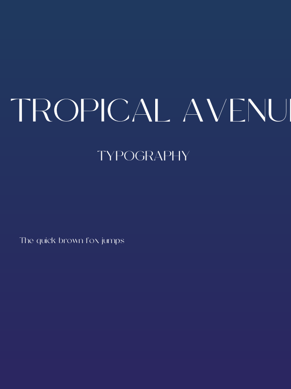 Tropical Avenue Personal Use On Poster