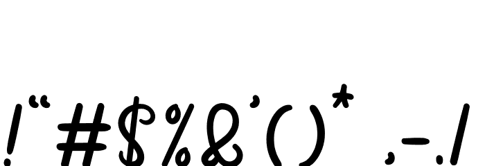 Tropical Blooming Font OTHER CHARS