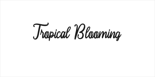 Tropical Blooming Logo