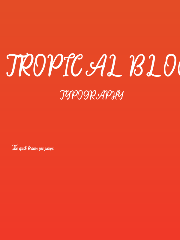 Tropical Blooming Poster