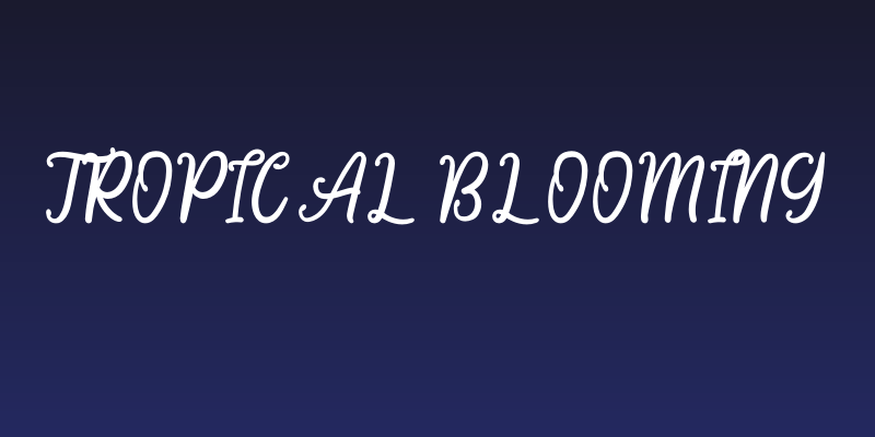 Tropical Blooming Social Header