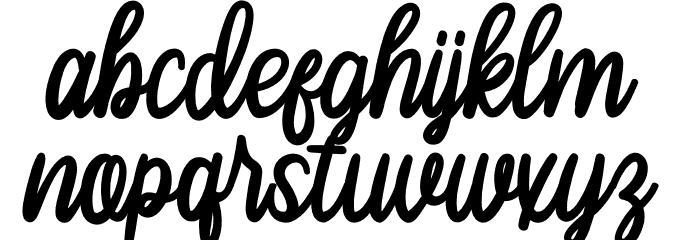 Tropical Blooming Font LOWERCASE