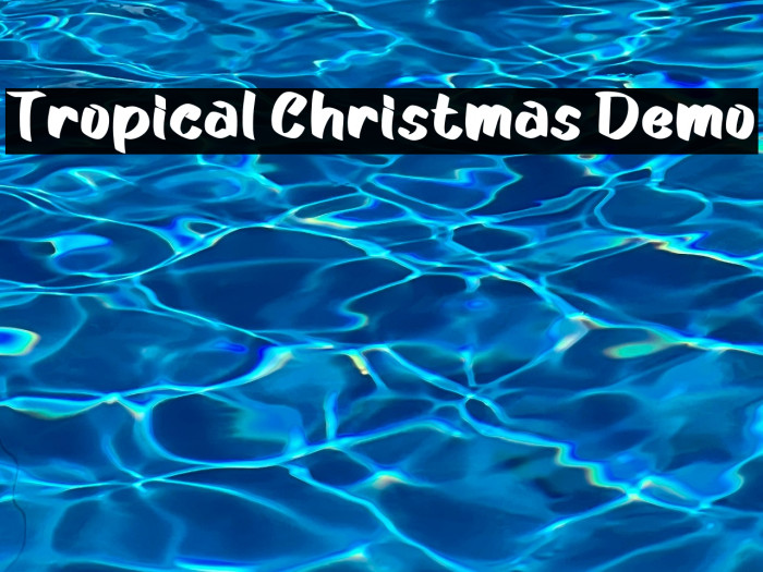 Tropical Christmas Demo Example 2