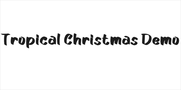 Tropical Christmas Demo Logo