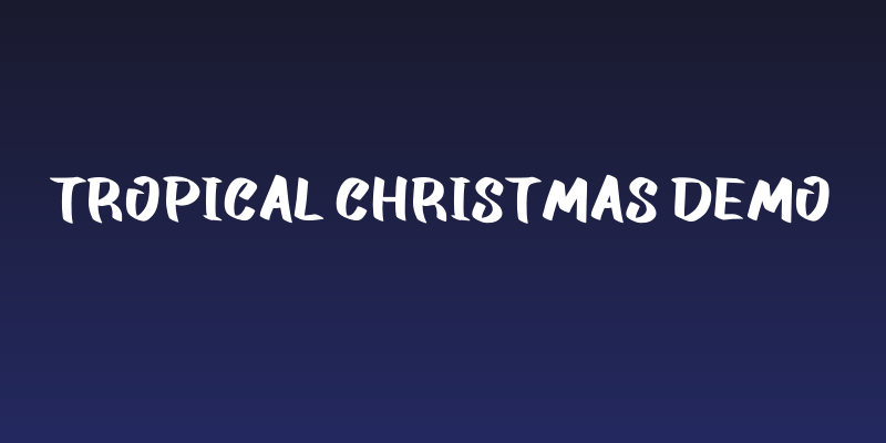 Tropical Christmas Demo Social Header