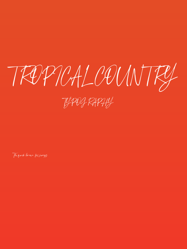 Tropical Country Poster