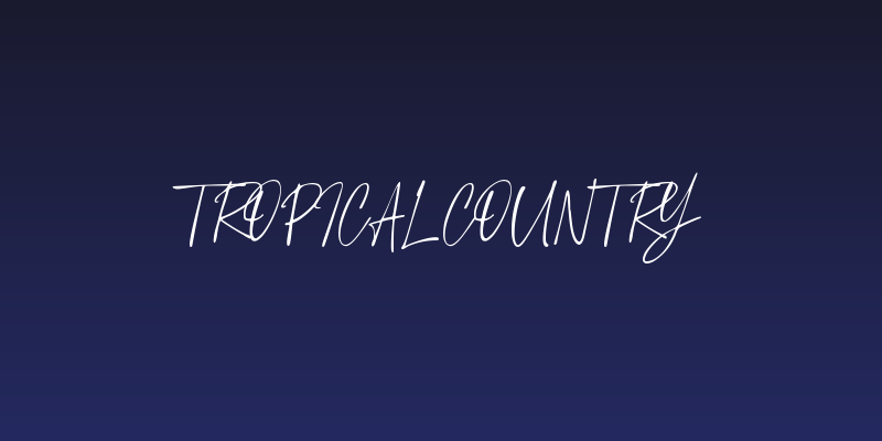 Tropical Country Social Header