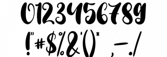 Tropical Display - Personal Use Font OTHER CHARS