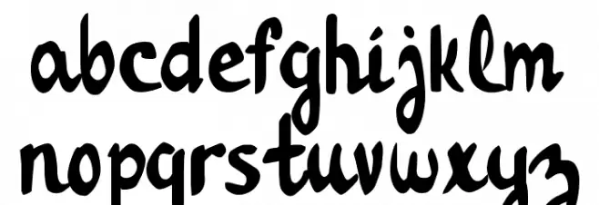 Tropical Forest Schriftart Kleinbuchstaben