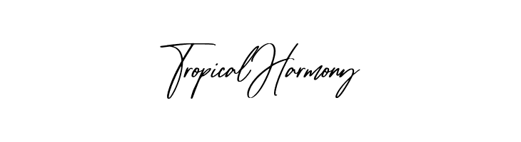 Tropical Harmony  Descarca Fonturi Gratis