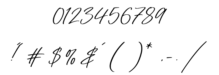 Tropical Harmony Font OTHER CHARS