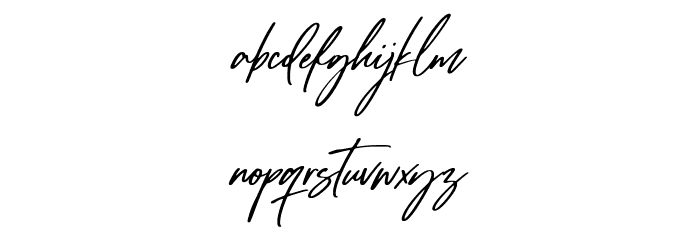 Tropical Harmony Font LOWERCASE