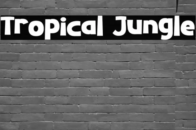 Tropical Jungle Font examples