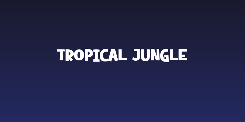 Tropical Jungle Social Header