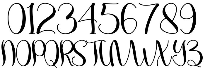 Tropical Leaves - Personal Use Font OTHER CHARS