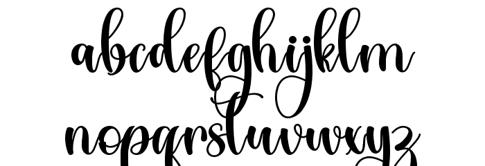 Tropical Leaves - Personal Use Font LOWERCASE