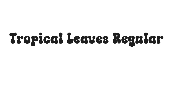 Tropical Leaves Regular Logo