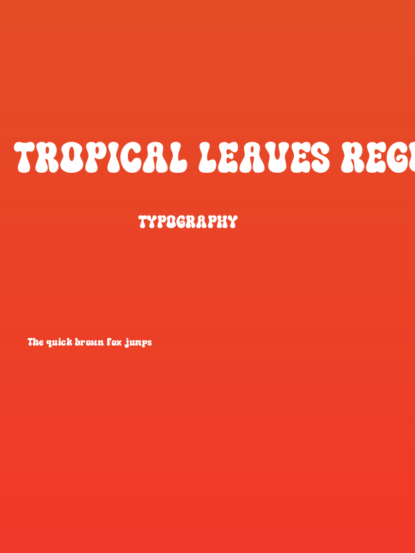 Tropical Leaves Regular Poster