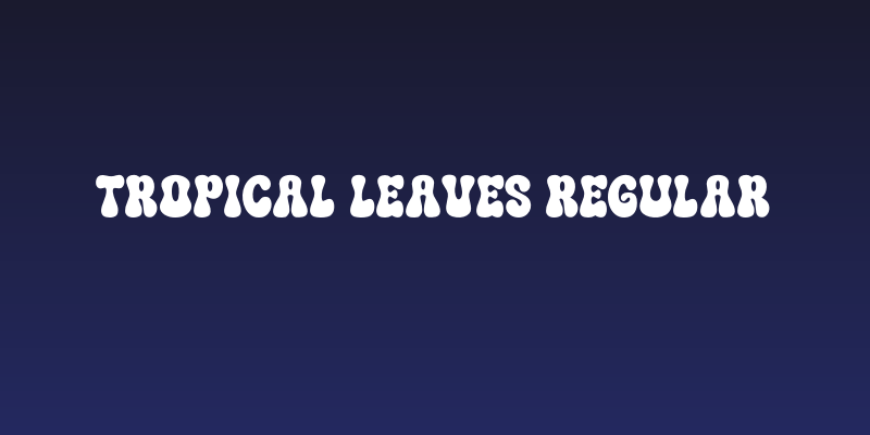 Tropical Leaves Regular Social Header