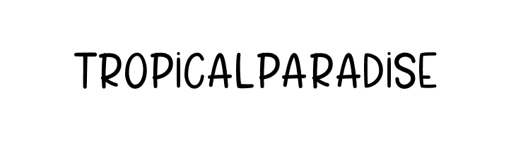 Tropical Paradise  Fuentes Gratis Descargar
