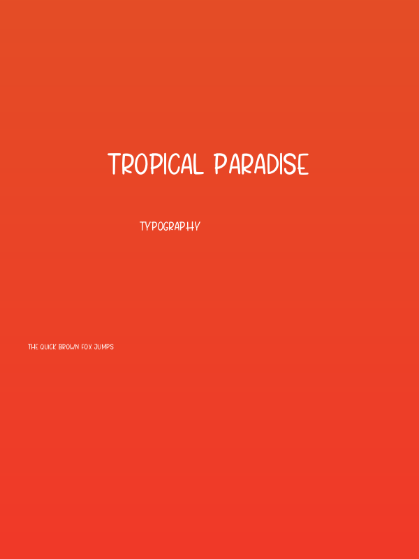 Tropical Paradise Poster