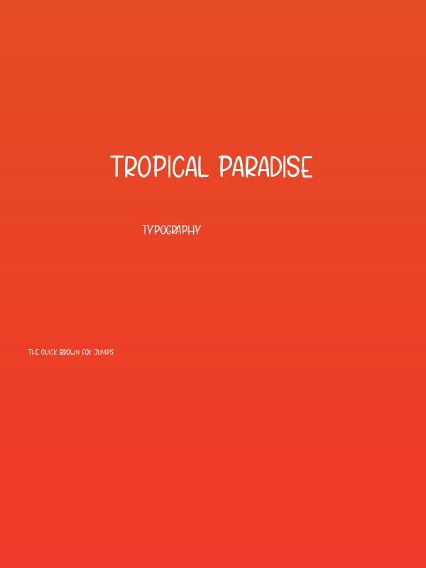 Tropical Paradise Poster
