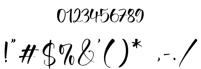 Tropical Romance Font OTHER CHARS