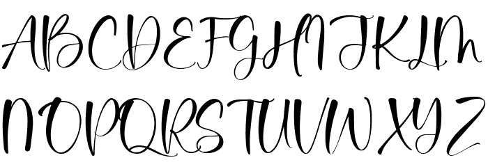 Tropical Romance Font UPPERCASE
