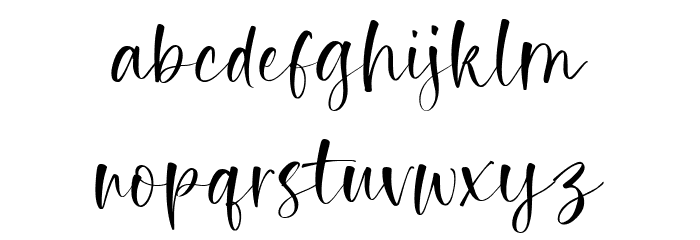 Tropical Romance Font LOWERCASE