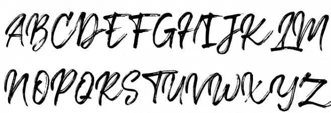 Tropical Summer Brush Schriftart Groß