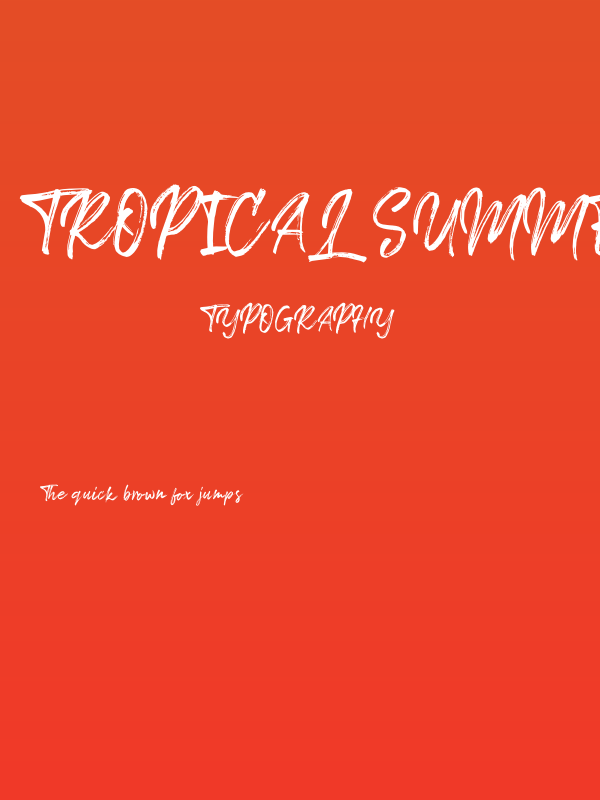 Tropical Summer Brush Poster