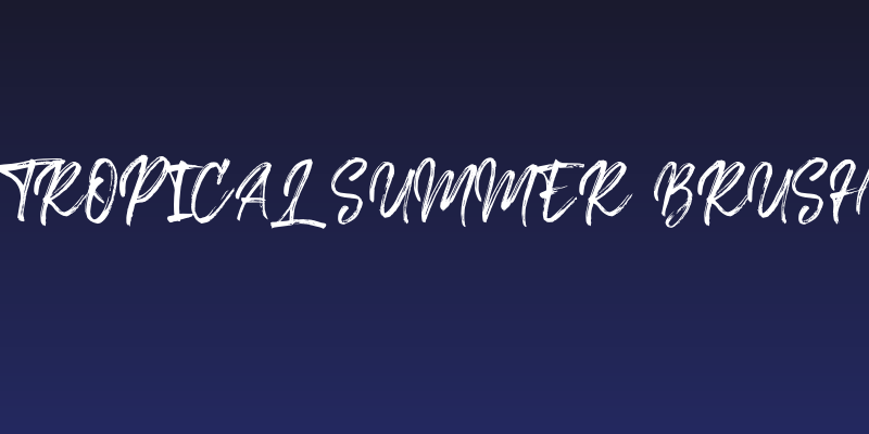 Tropical Summer Brush Social Header