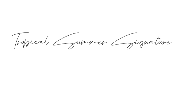 Tropical Summer Signature Logo