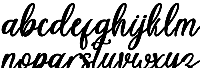 Tropical Sweet Italic Font LOWERCASE
