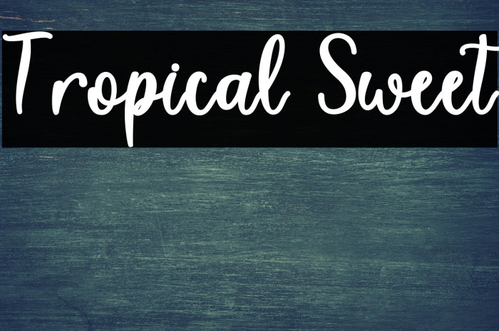 Tropical Sweet Example 2