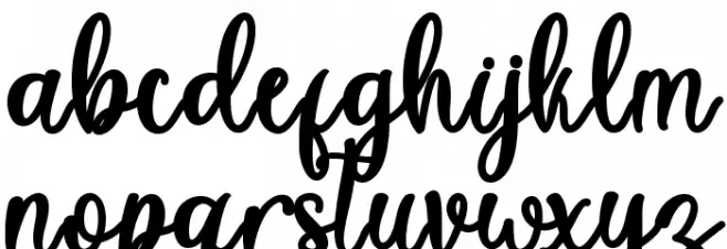 Tropical Sweet Font LOWERCASE