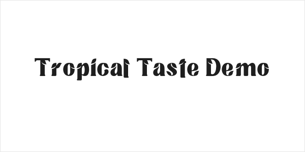 Tropical Taste Demo Logo