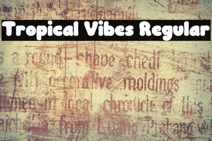 Tropical Vibes Regular Example 2