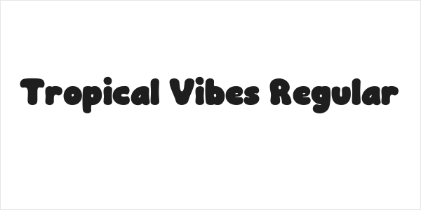 Tropical Vibes Regular Logo