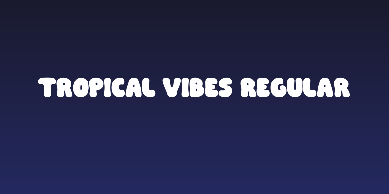 Tropical Vibes Regular Social Header